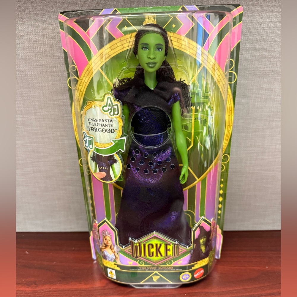 NIB Wicked For Good- Singing Elphana Fashion Mattel Doll “ For Good”